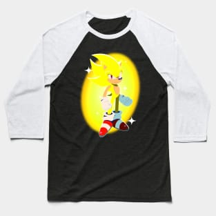 Super Sonic in Rise of the Wisps style Baseball T-Shirt